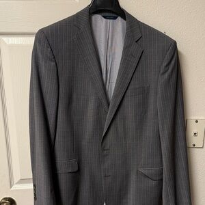 Brooks Brothers Grey Pinstripe Blazer Suit Jacket 42L